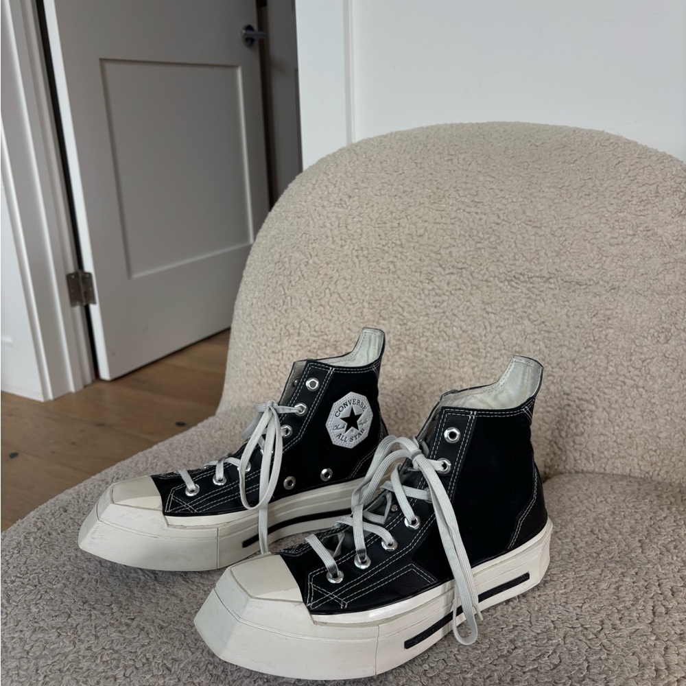 Converse Black High-Top Platform Chuck Taylor Sneakers